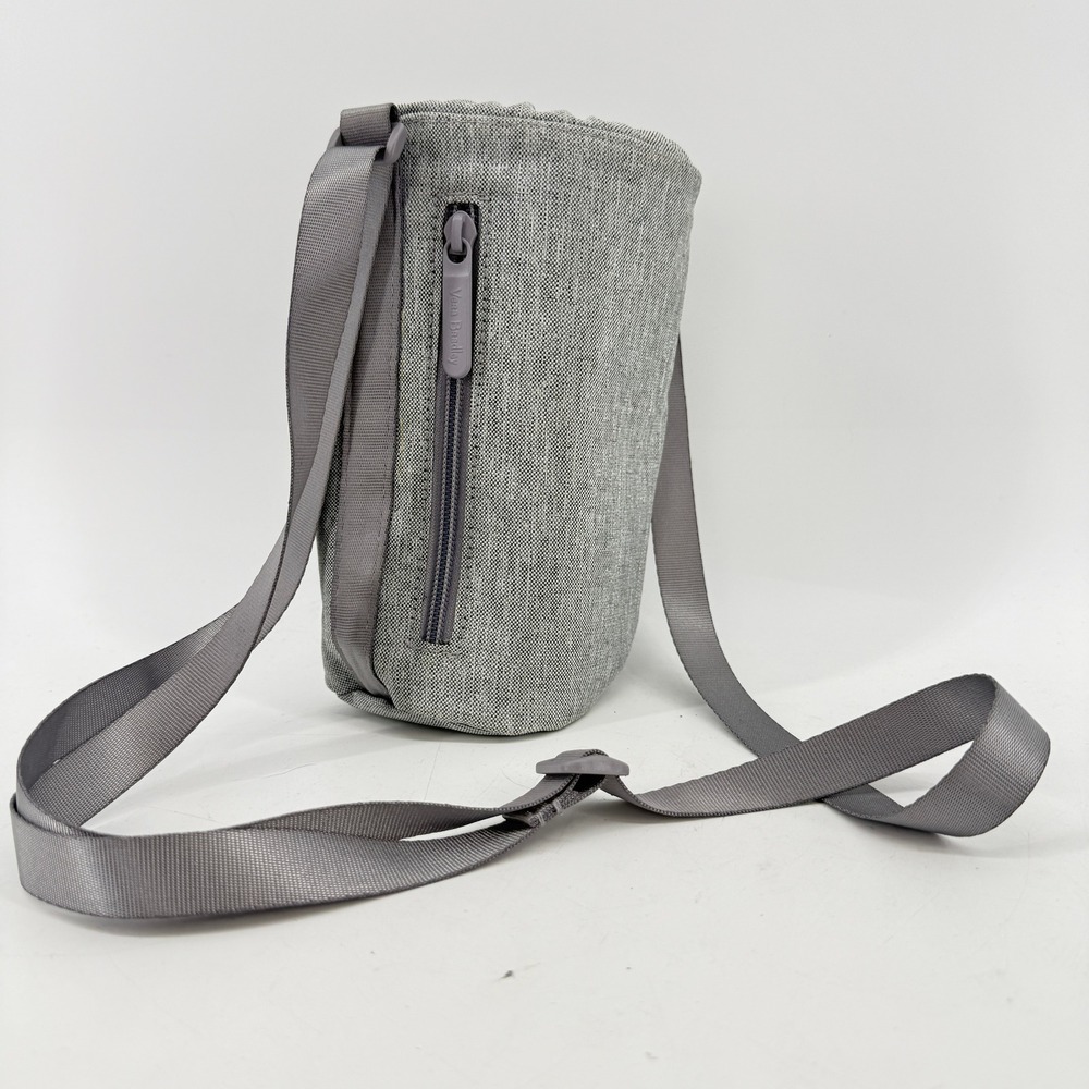 Vera Bradley Water Bottle Bag Pocket Gray ReActive Crossbody Sling Travel